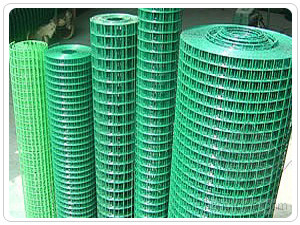 مش سیم جوش داده شده با روکش پی وی سی سبز 60 * 80 میلی متر برای ساخت و ساز غیر زنگ زده